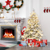 Artificial Xmas Tree Flocked Christmas Tree with Branch Tips-S