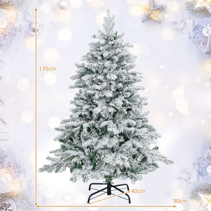 Artificial Xmas Tree Flocked Christmas Tree with Branch Tips-S
