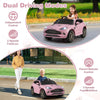 12V Kids Ride on Vehicle Aston Martin Licensed with Horn and Taillights-Pink