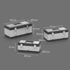 HOMCOM 3 Pieces Stainless Steel Toolbox Set, 23