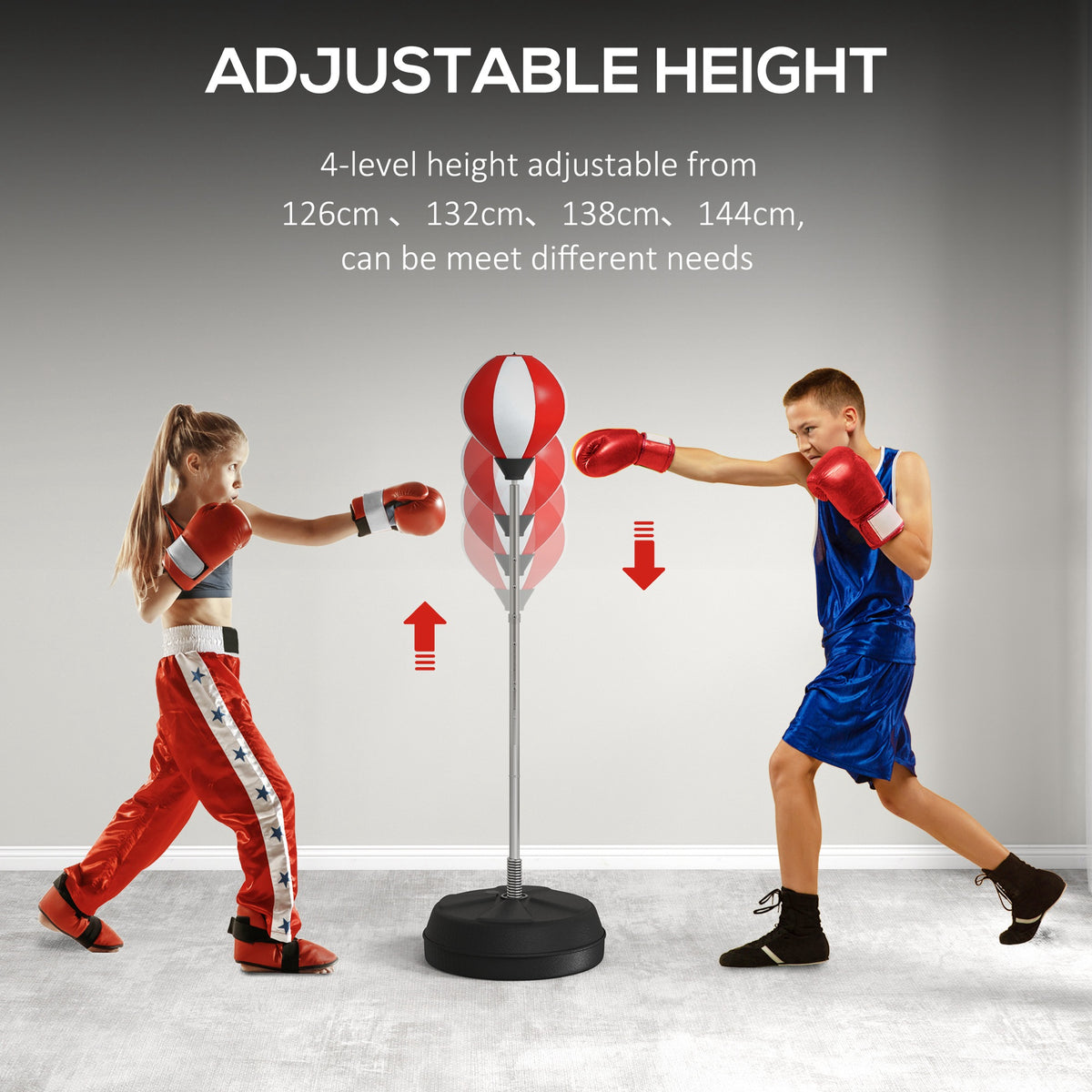 HOMCOM Punching Bag in Red