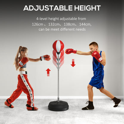HOMCOM Punching Bag in Red