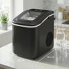 HOMCOM Countertop Ice Maker Machine 9 Cubes in 7 Mins Portable Ice Machine Ice Scoop and Basket 2 Sizes Black