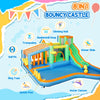 AIYAPLAY 8 in 1 Inflatable Bounce House with 680W Blower, Slide, 2 Pools, Basketball Hoop, Climbing Wall, Water Gun, Ring Toss