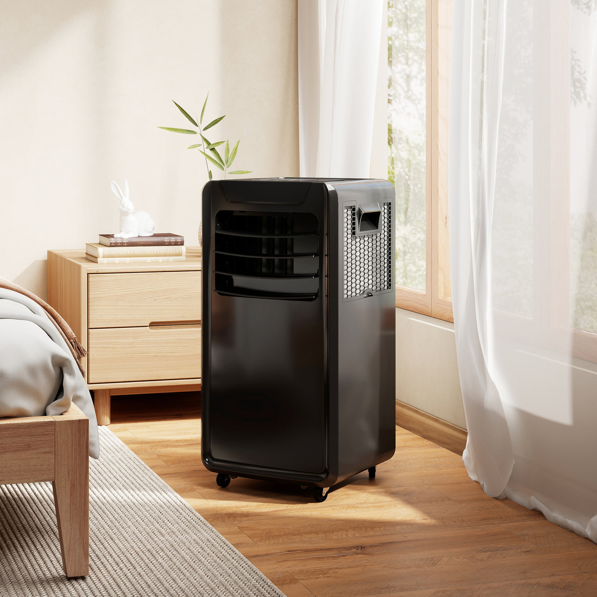HOMCOM Air Conditioning Unit 10000 BTU in Black
