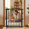 Baby Gate for Stairs Pressure Mounted Auto-Close Door Gate-Black