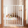Baby Gate for Stairs Pressure Mounted Auto-Close Door Gate-White