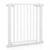 Baby Gate for Stairs Pressure Mounted Auto-Close Door Gate-White