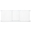 Baby Gate for Stairs Doorways 3-Panel Hardware-Mounted Safety Pet Gate-White