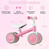 Baby Balance Bike with Height Adjustable Handle and Seat-Pink
