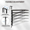 Balcony Railing Table Large Metal Folding Bar Table with Adjustable Height