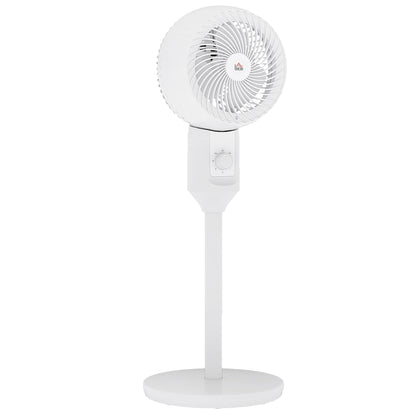 HOMCOM 32" Pedestal Fan in White