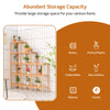 5-tier Bamboo Plant Stand Storage Organizer Rack with Shelves-Natural