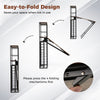 Bar Table with Foldable Tabletop for Dining Room and Living Room-Brown