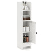 Bathroom Storage Cabinet with Door and Adjustable Shelves-White