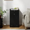 Bathroom Storage Cabinet with Drawer and Removable Hamper-Black
