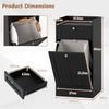 Bathroom Storage Cabinet with Drawer and Removable Hamper-Black