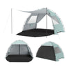 Beach Tent Sun Shelter with Canopy Carry Bag for 3-4 Person-Green