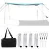 Beach Canopy Shields 300 x 300 cm Beach Tent Sun Shelter Fit 6-8 People-Green