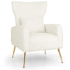 Bedroom Lounge Set with Velvet Accent Chair and Record Player Stand