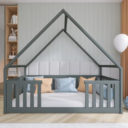 Wooden Single House Bed Bee