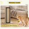 PawHut 63cm Cat Scratching Post, Cat Scratcher with Replaceable Scratching Board, Top Perch, Sisal Scratch Mat, Oak