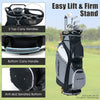 14-Way Lightweight Portable Golf Cart Bag with Cooler Bag