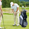14-Way Lightweight Portable Golf Cart Bag with Cooler Bag