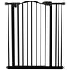 PawHut Metal Pet Safety Gate Dog Gate Folding Fence 74-87cm, Black