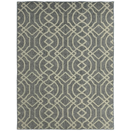 HOMCOM UV Resistant Indoor & Outdoor Area Rug in Grey