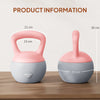 SPORTNOW 12KG Soft Kettlebell, Kettlebell with Non-Slip Handle for Home Gym, Weight Lifting, Strength Training, Pink/Grey