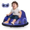 6V Kids Ride on Battery Powered Bumping Car with Flashing LED Lights-Purple