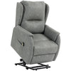 HOMCOM Power Lift Recliner Chair, Dual Motor Electric Lift Chair for Elderly with Remote Control, Grey