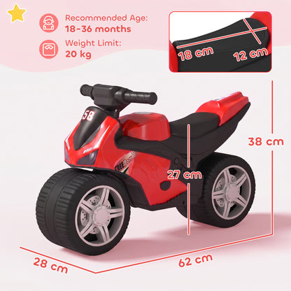 AIYAPLAY Balance Bike in Red