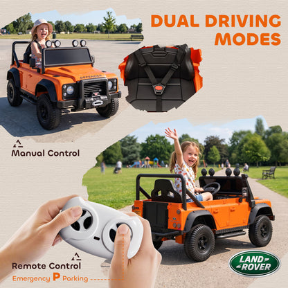 AIYAPLAY Kids Ride On Car with Remote Control in Orange