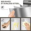 HOMCOM 48L Stainless Steel Sensor Bin - Silver-Tone