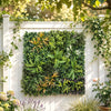 Outsunny Grass Wall Panels, 100 x 100 cm Artificial Grass Wall Decor with Tie Connectors, Greenery Backdrop Panels, Green
