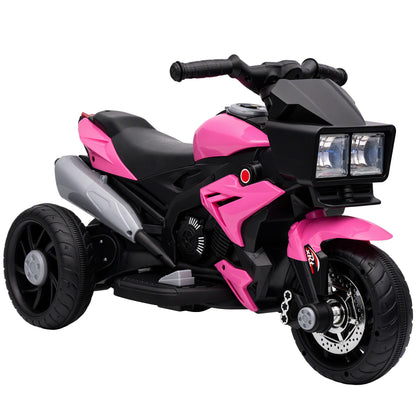 AIYAPLAY Kids Electric Motorcycle Ride-On Toy in Pink