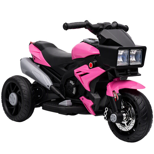 AIYAPLAY Kids Electric Motorcycle Ride-On Toy in Pink