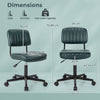 Adjustable Ergonomic Leisure Chair with PU Leather-Green