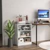3-Tier Floor Standing Open Bookshelf with Anti-toppling Device-White