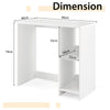 31.5 Inch Home Office Desk for Small Space-White