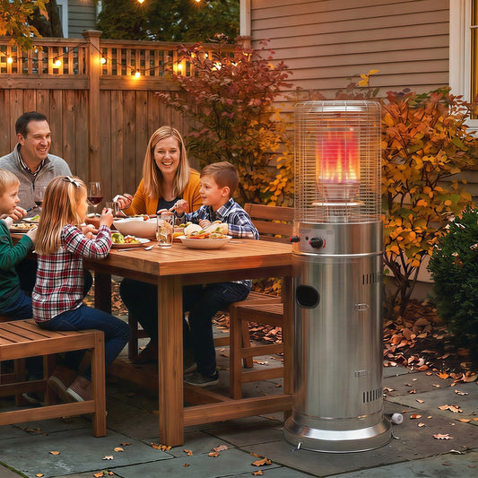 Outsunny Gas Patio Heater in Silver