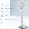 HOMCOM 9'' Air Circulator Fan 3 Speed 3 Mode, 70Â° Oscillation 90Â° Vertical Tilt, Remote Controller, for Living Room, Bedroom, Office, White