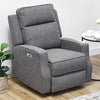 HOMCOM 150  Electric Reclining Chair, with USB port and Footrest - Charcoal Grey