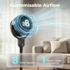 HOMCOM 20 dB Silent Standing Fan for Bedroom, 42