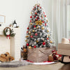 Christmas Tree Box Stand with Hook and Loop Fasteners-Brown-L