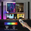 HOMCOM TV Stand Cabinet with LED Lights and Remote Control for TVs up to 65