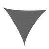 Outsunny 5x5m Triangle Sun Shade Sail Outdoor UV Protection HDPE Canopy w/ Steel Rings Ropes UV Block Outdoor Patio Shelter Grey
