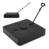 Cantilever Umbrella Base with Wheels and Retractable Pull Rod 150 kg Water and Sand-Black